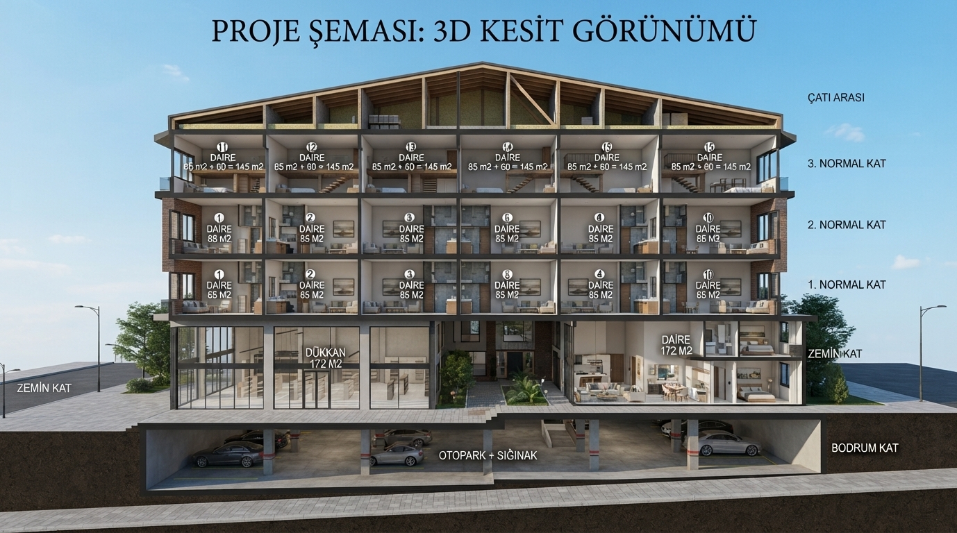 Sancaktepe Yenidoğan’da 19 Dairelik Proje Potansiyeline Sahip 683 m² Kat Karşılığı Arsa